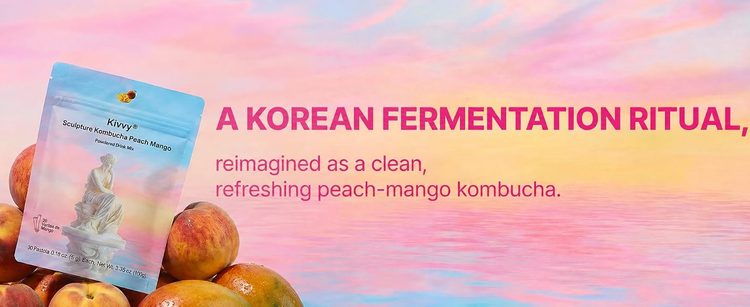 Kivvy Sculpture Kombucha Peach Mango detail 7